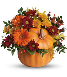 Teleflora's Country Pumpkin from Gilmore's Flower Shop in East Providence, RI